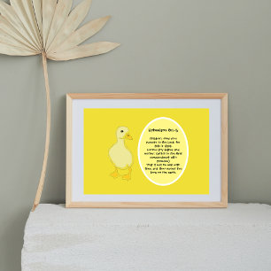 Poster Bíblia Amarela Verse Baby's Room