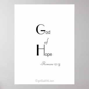 Póster Bíblia cita gotGod316.com Wall Art