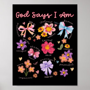 Poster Bíblia Cristã Verdade Deus Diz Que Sou Mulher Bíbl