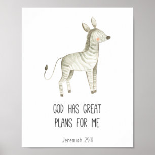 Poster Bíblia Infantil Verdade Deus Tem Planos De Excele