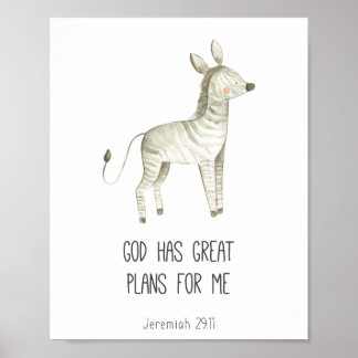Poster Bíblia Infantil Verdade Deus Tem Planos De Excelen