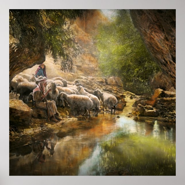 Poster Bíblia - O Senhor é o meu pastor - 1910 (Frente)
