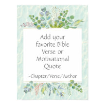 Bíblia Personalizada Verse Wall Decor Eucalyptus L