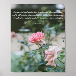 Poster Bíblia Rosa Rosa Rosa Rosa Verso