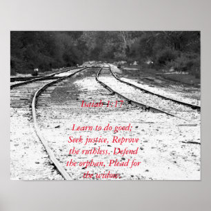 Póster Bíblia Verdadeira Justiça Social