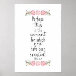 Poster Bíblia Versa - Esther 4:14