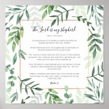 Bíblia Verse, O Senhor é o meu Pastor, Salmo 23