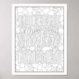 Poster Bíblia Verso/Coloração Cristã de Adultos