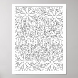 Poster Bíblia Verso/Coloração Cristã de Adultos