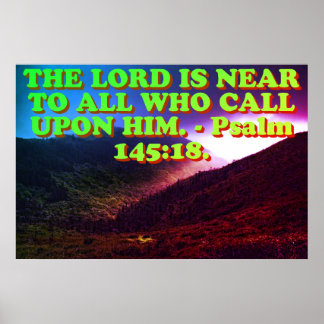 Poster Bíblia verso do Salm 145:8.