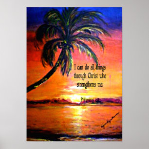 Poster Bíblia verso, Philippians 4:13