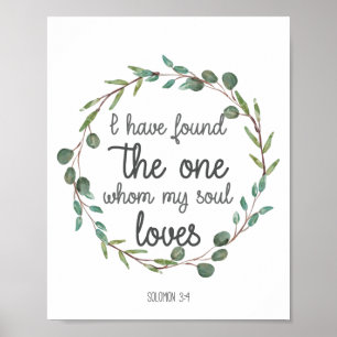 Poster Bíblia Verso que encontrei