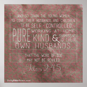 Poster Bíblia Verso - Título 2:4-5