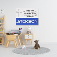 Bíblico da Cinza Azul Personalizada do Miúdo
