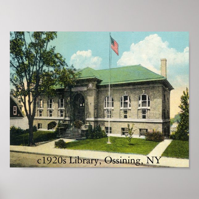 Póster Biblioteca de 1920, Ossining, NY (Frente)