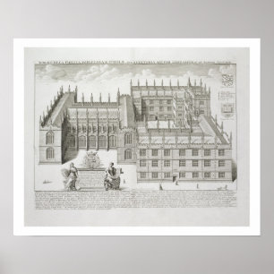 Poster Biblioteca de Bodleian, Oxford, 'de Oxonia