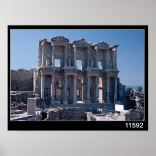 Póster Biblioteca de Celsus, construída no ANÚNCIO 135
