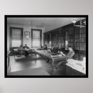 Poster Biblioteca de direito na universidade 1900 de