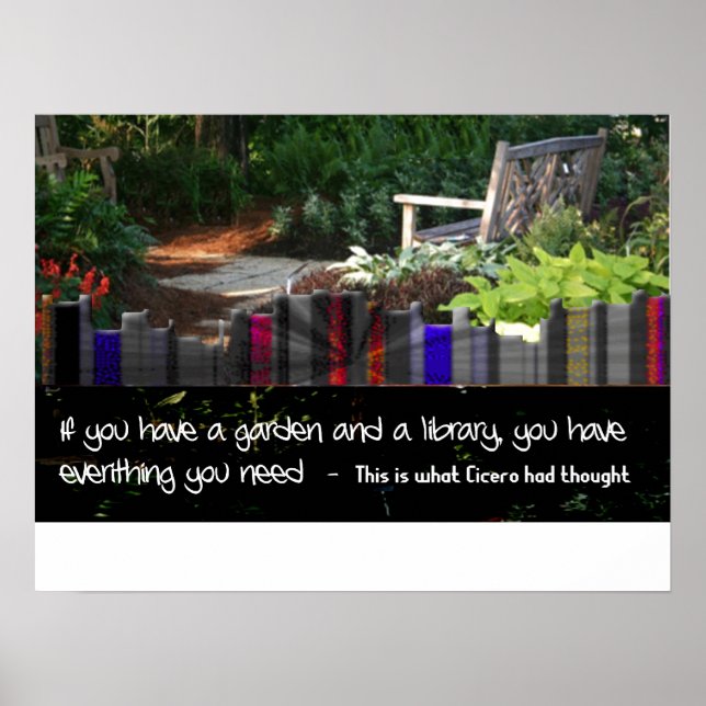 Poster Biblioteca de Jardim (Frente)