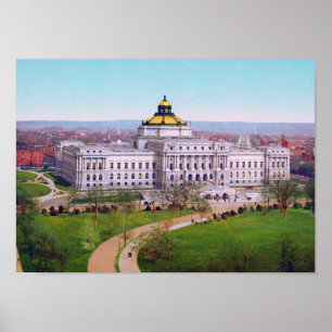 Poster Biblioteca do Congresso - Fotografia de Circa 1902