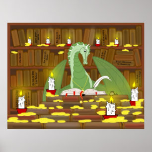 Poster Biblioteca do dragão
