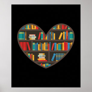 Poster Biblioteca Funny BookShelf