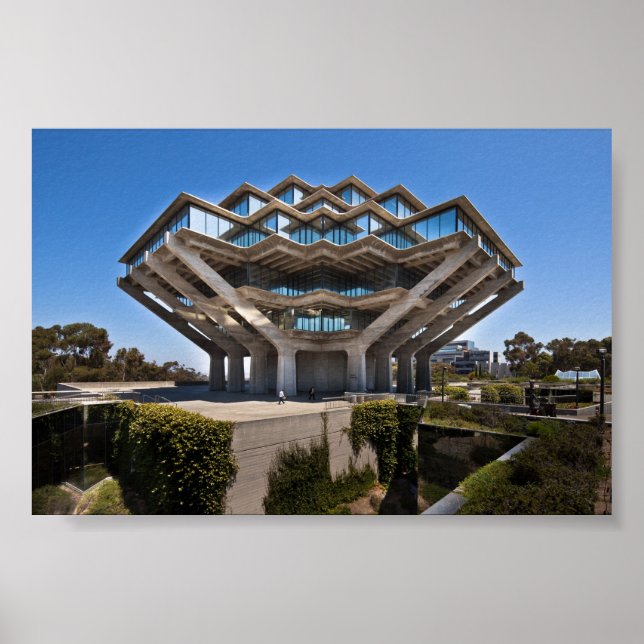 Póster Biblioteca Geisel da UCSD (Frente)
