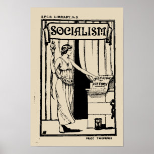 Poster Biblioteca nenhum de SPGB cobrir do panfleto de 9
