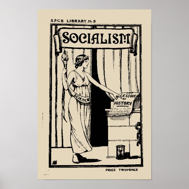 Poster Biblioteca SPGB n.o 9 Socialismo (1920) cobrir de  (Frente)