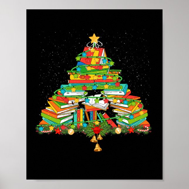 Poster Bibliotecas de culinária de árvores de Natal do Bo (Frente)