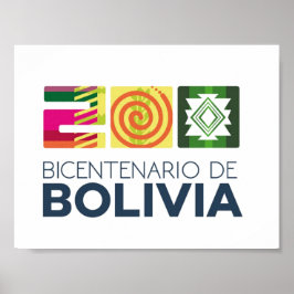 Poster bicentenário da Bolívia