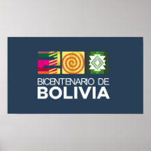 Poster bicentenário da Bolívia
