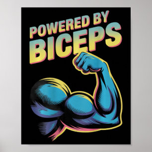 Poster Bíceps Potencializados por B Impresso nas Costas H