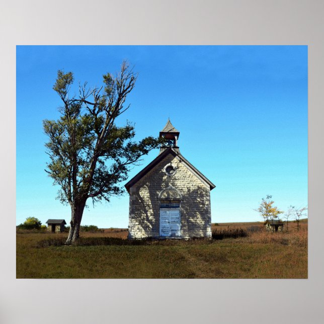 Poster Bichet One-Room School House, Kansas (Frente)