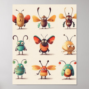 Poster bicho, criatura, inseto, insetos estranhos