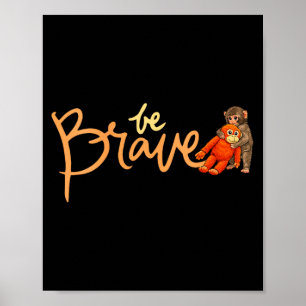 Poster Bicho de pelúcia macaco bebê soco feminino zoológi