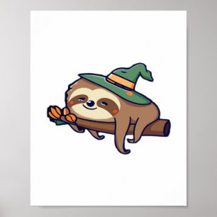 Poster bicho-preguiça preguiçoso kawaii Camiseta Clássica