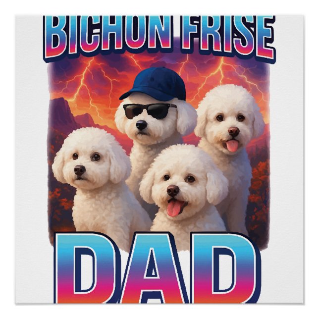 Póster Bichon Frise (Frente)