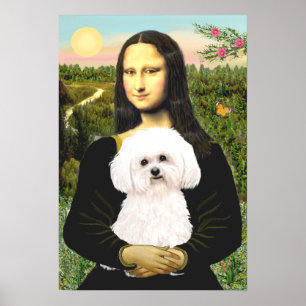 Poster Bichon Frise 2R - Mona Lisa