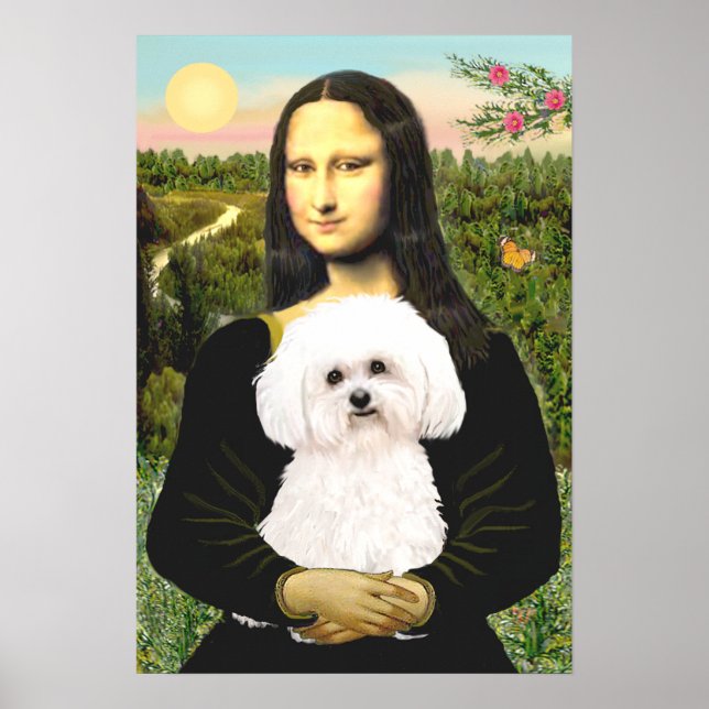 Poster Bichon Frise 2R - Mona Lisa (Frente)