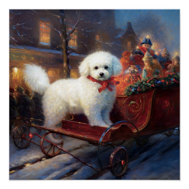 Póster Bichon Frise Natal Fesason (Frente)