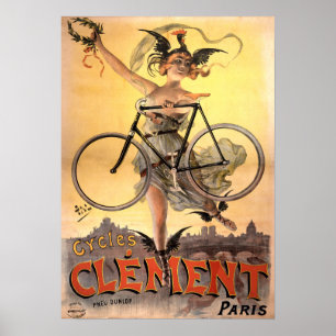 Póster Bicicleta 1883 de Nouveau da arte do vintage