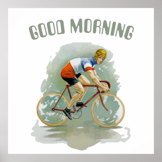 Poster Bicicleta Antiga, adicionar texto Cartaz (Frente)