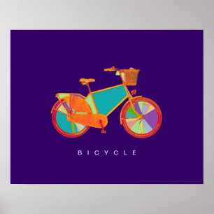 Póster bicicleta - bicicleta + bicicleta