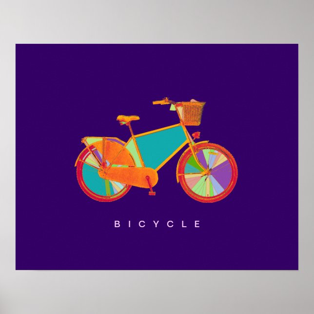 Póster bicicleta - bicicleta + bicicleta (Frente)