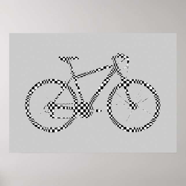 Póster bicicleta - bicicleta + bicicleta (Frente)