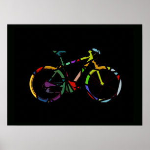 Póster bicicleta. bicicleta / bicicleta agradável
