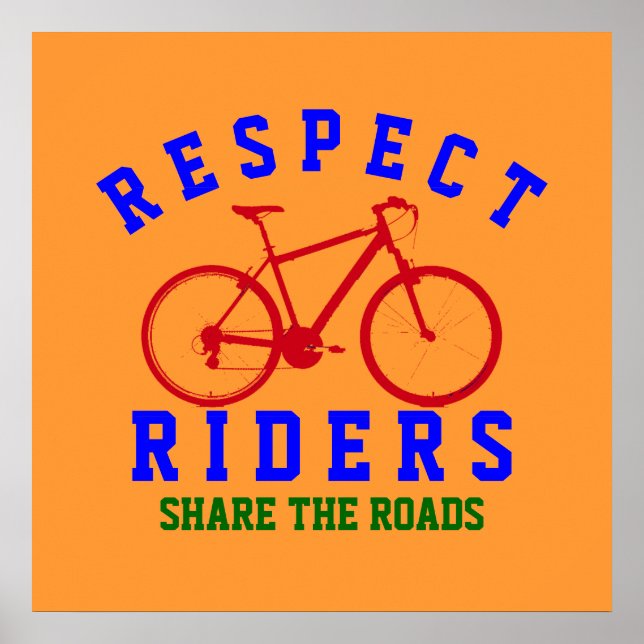 Póster bicicleta. bicicleta / bicicleta legal (Frente)