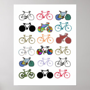 Póster bicicleta - biking + bicicleta