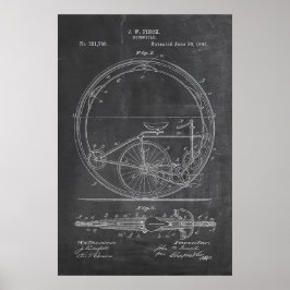 Póster Bicicleta Blueprint